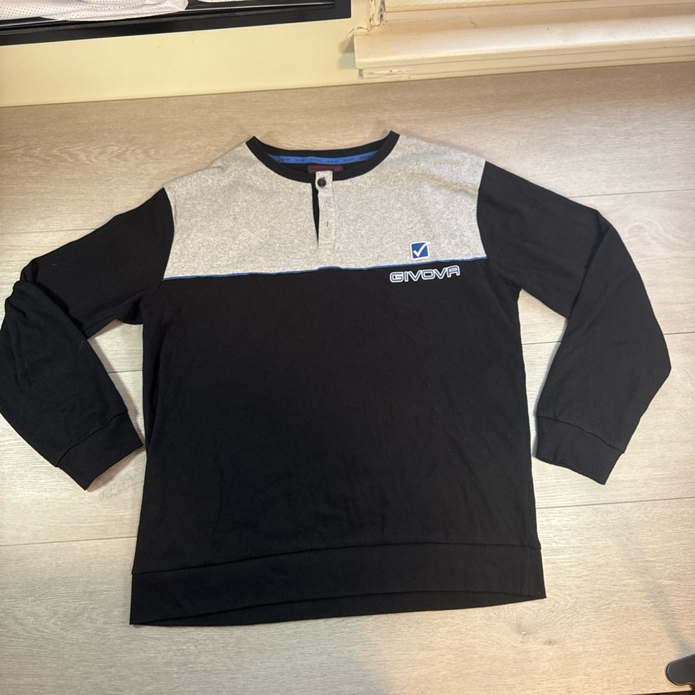 Black and Gray Men's Polo Shirt